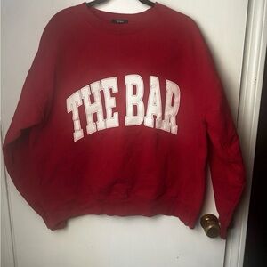The Bar women’s Red Crewneck Sweater